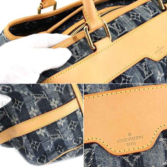 Louis Vuitton Denim Raye GM Shoulder Bag Canvas Blue - Picture 7 of 9